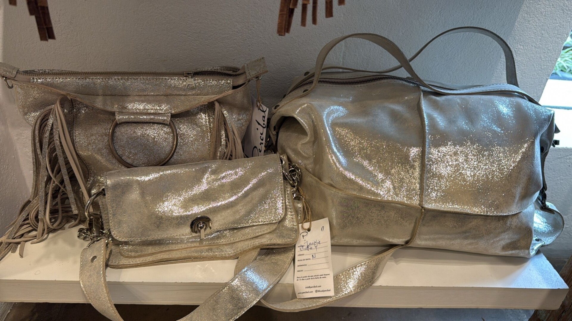 Bolso Rodeo - Plata Macchiato 