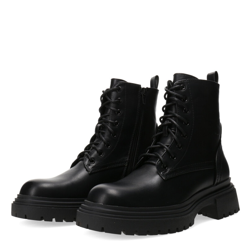 Botas de Mujer Miss Carol THAI acordonada y con cierre Negro