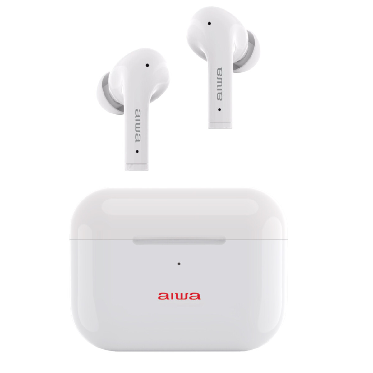 Auriculares Noise Cancelling TWS AIWA In Ear Con Micrófono Manos IPX4 y Carga Rápida USB C - Blanco | AW30ANCW 