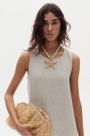 Vestido Largo Alfie en Lino Natural