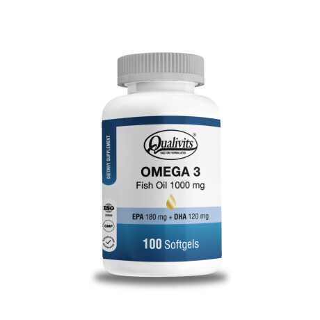 Qualivits Omega 3 - Fish Oil 1000 mg 100 Softgels Qualivits Omega 3 - Fish Oil 1000 mg 100 Softgels