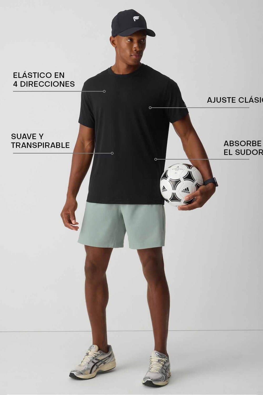 Polo Training The 24-7 Tee Hombre Black