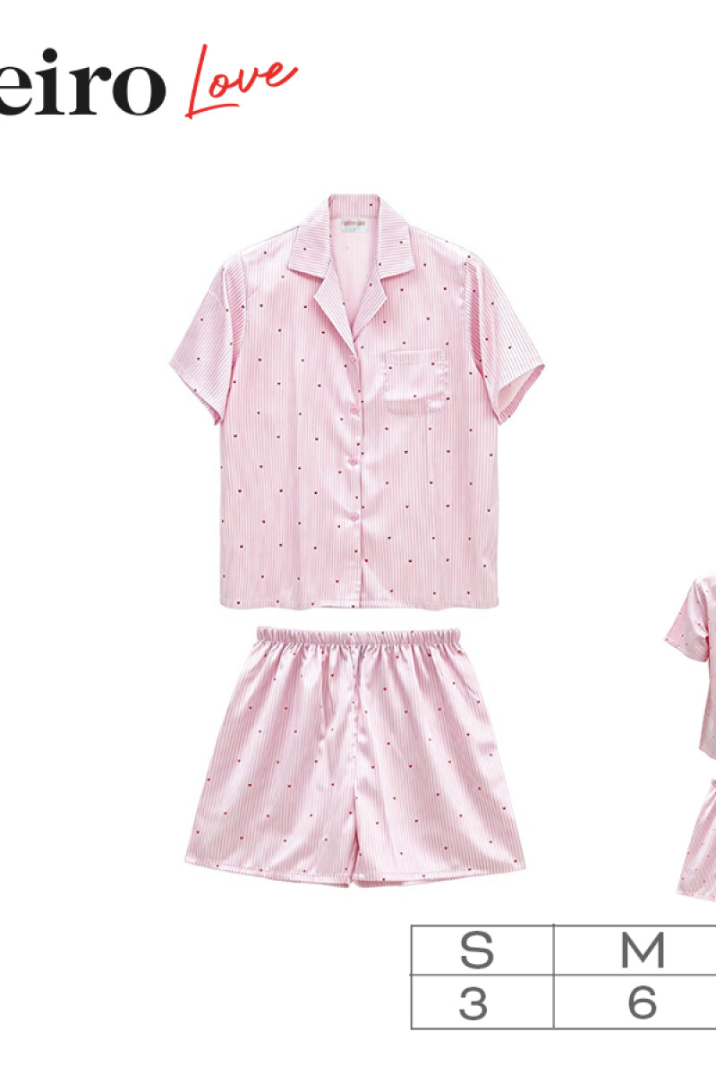 Set Pijama Oreiro Rosado