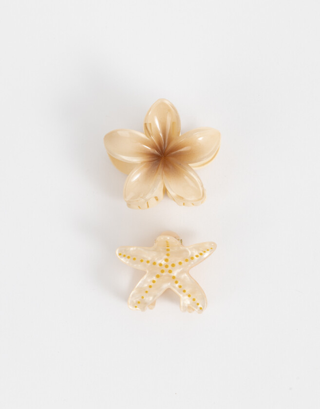 Broches Sets Hawaianas Set De Broches Flor Hawaiana - Rosa Claro