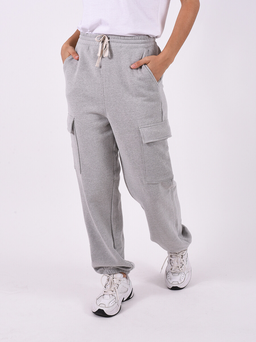 PANTALÓN DEPORTIVO GENOVA II - GRIS MELANGE M 