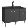 Bajo Mesada Mueble Cocina 3puertas 1cajón 120cm Con Pileta Bajo Mesada Mueble Cocina 3puertas 1cajón 120cm Con Pileta