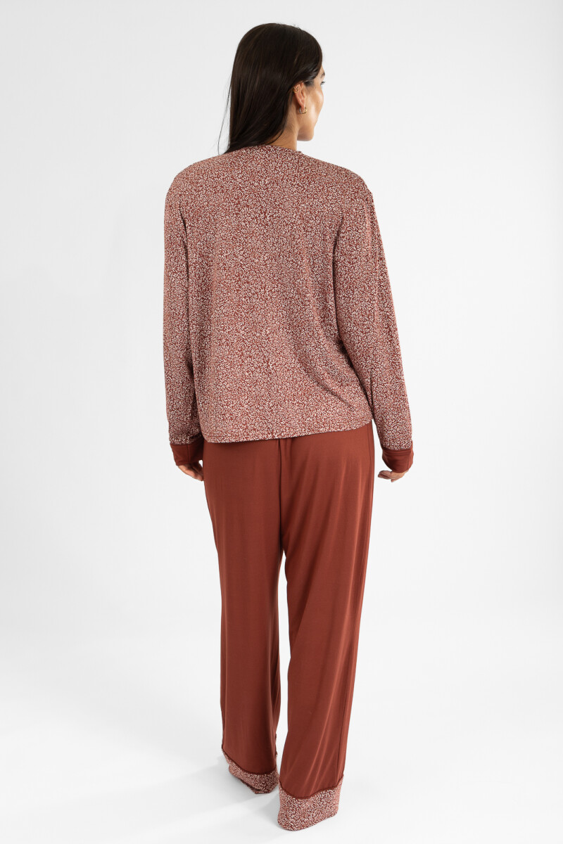 Pijama muro Bordeaux