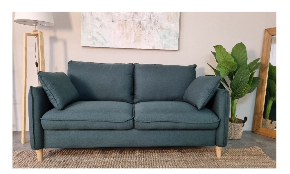 Sofa 3 cps BIG OSLO Verde Ingles