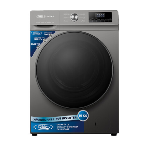 Lavarropas Dikler 10 KG L-105 inverter gris Lavarropas Dikler 10 KG L-105 inverter gris