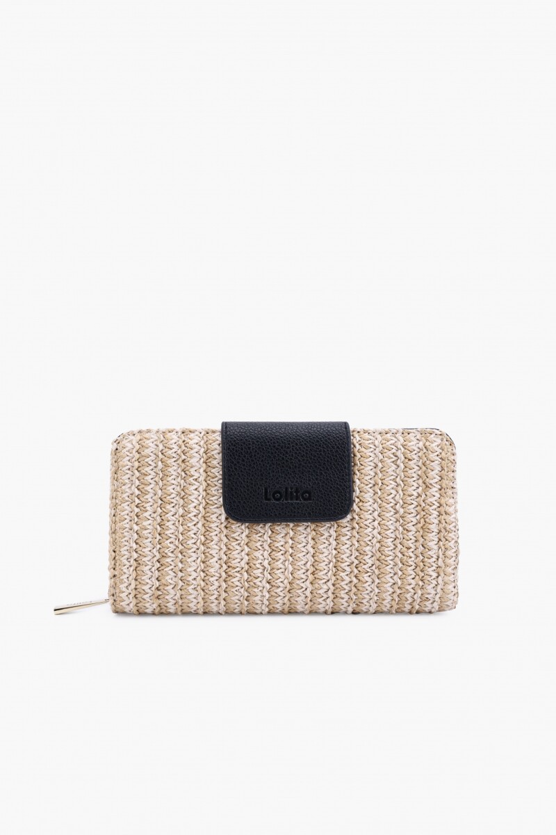 Billetera rafia negro