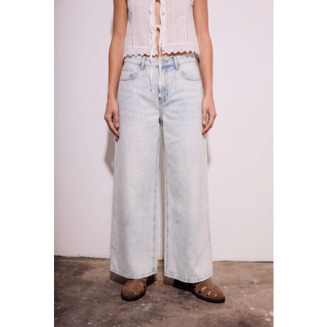 Jean Wide Leg Lavado Denim