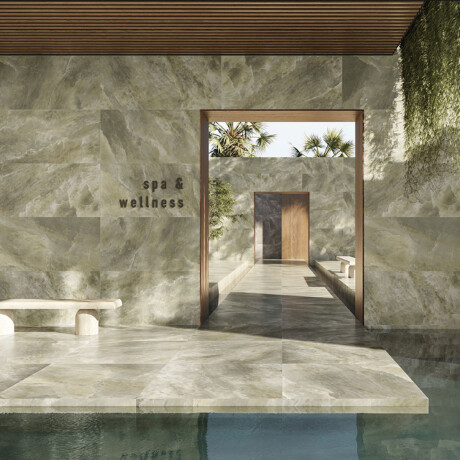 PORCELANATO RECTANGULAR PULIDO VERDE MARMOLADO 78.7X178.7 GAMAS DE VERDE