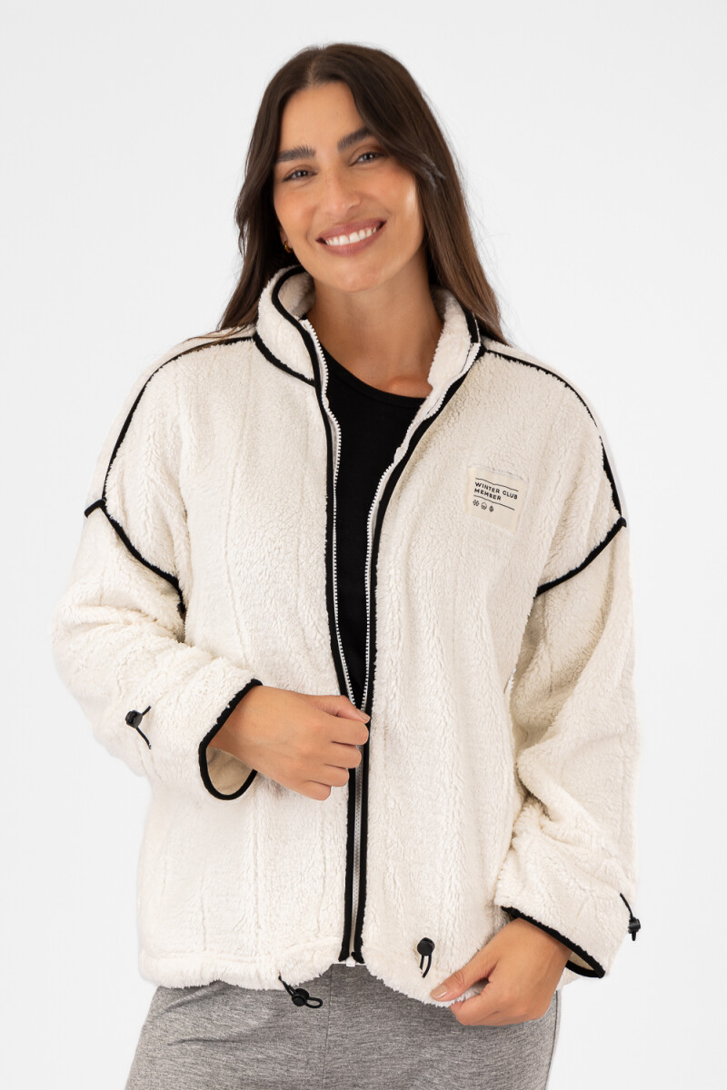 Sport sherpa jacket Beige