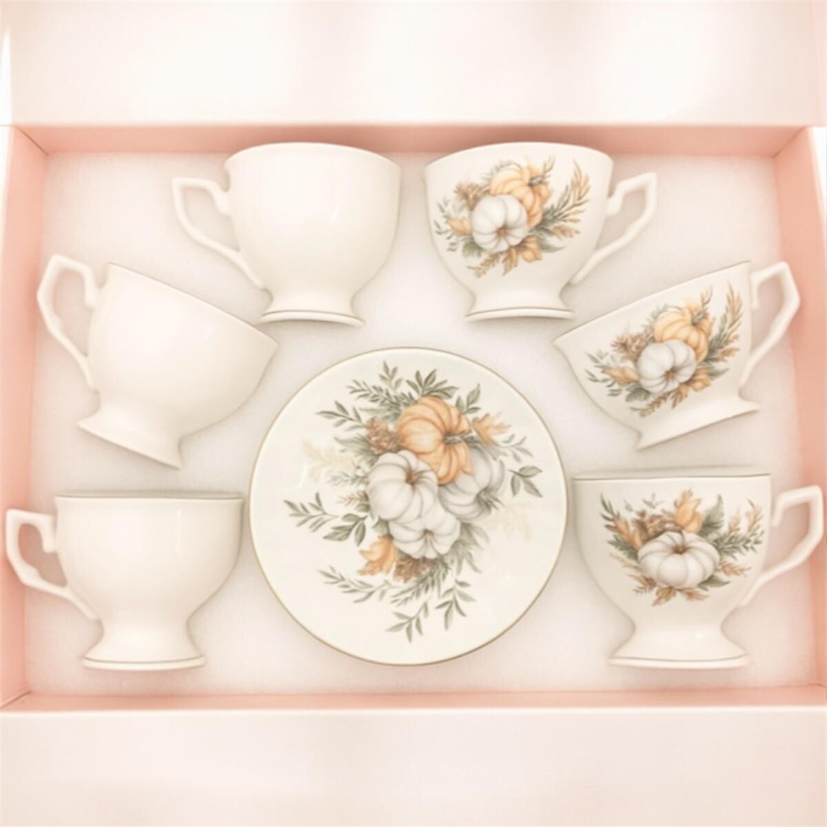 Juego de Té Cerámica 12 Piezas Estilo Victoriano - Terra 