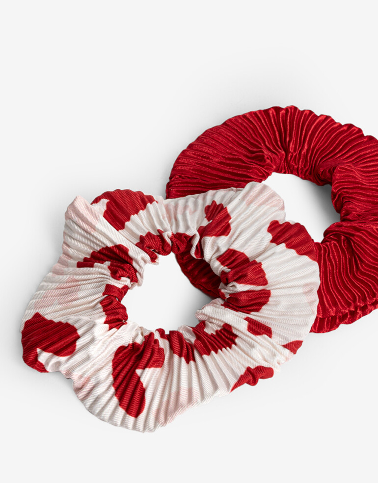 Skunzies Estampados Set De Scrunchies Combinados - Combinacion Tricolor