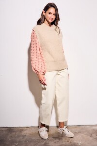 Chaleco Beige Melange