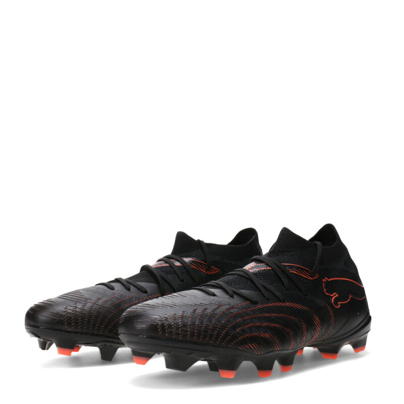 Championes de Hombre Puma Futbol 11 Future 9 Match Fg/Ag Negro - Rojo