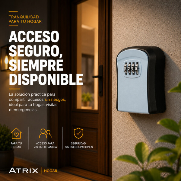 Caja Fuerte Cofre De Seguridad C/ Combinación 9,5 cm x 8 cm Gris