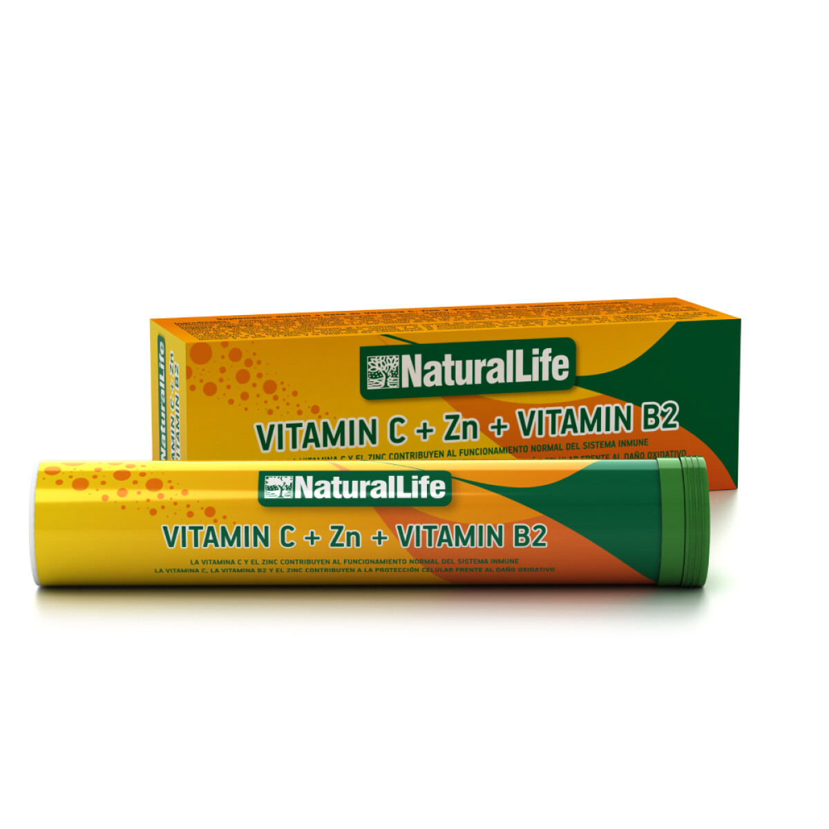 Multivitamínico Natural Life Efervescente Vitamina C, Zinc, B2 20 Tabletas 