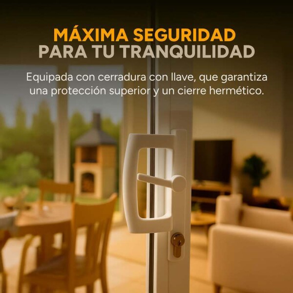 Ventana de PVC Blanco 200 X 200 Puerta Corrediza Cerradura Ventana de PVC Blanco 200 X 200 Puerta Corrediza Cerradura