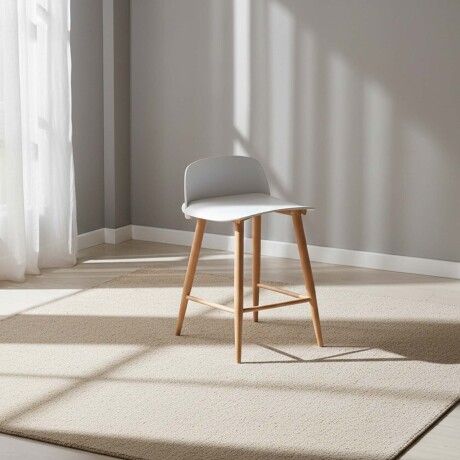 BUTACA BAR POLIPROPILENO BLANCO PARIS