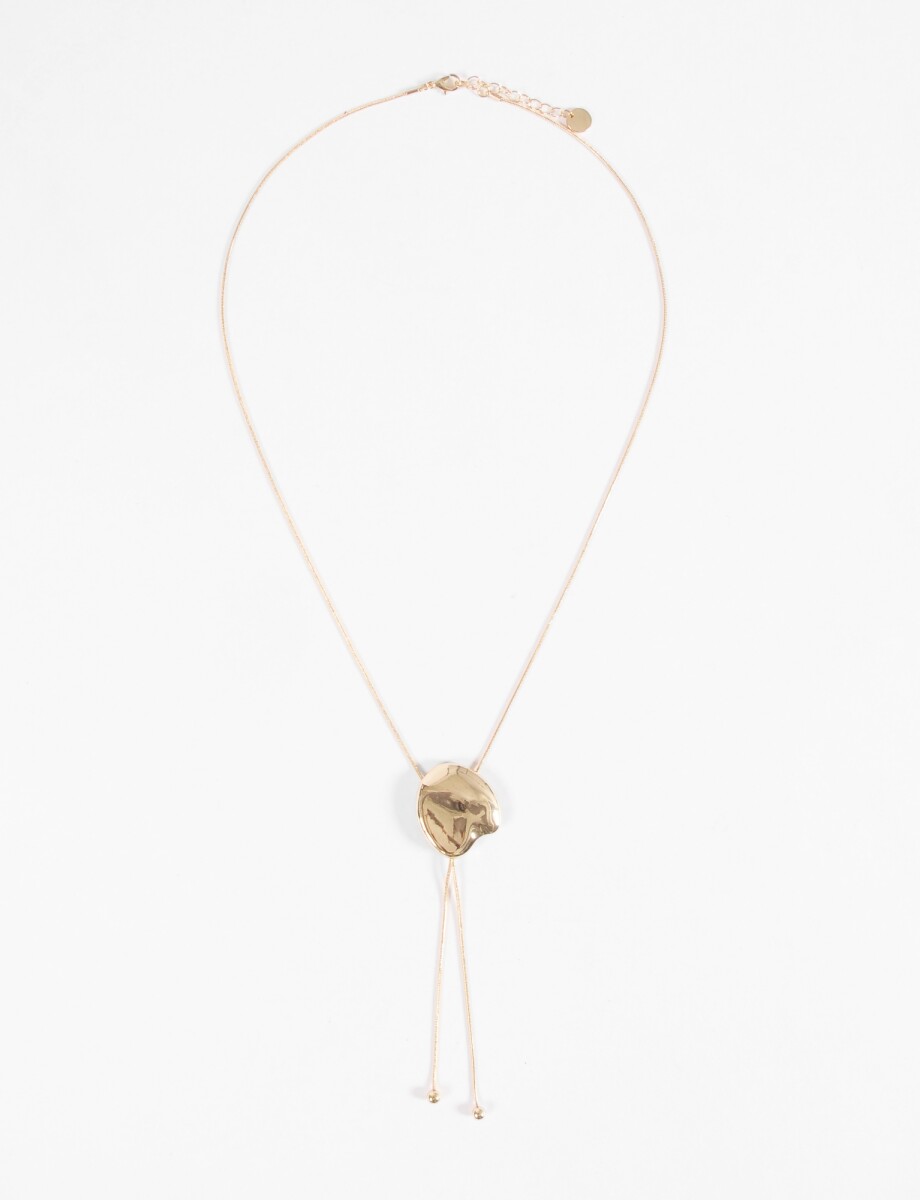 Collar regulable metallic - dorado 