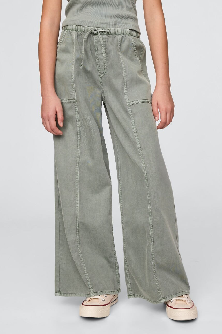 Jean Baggy Niña Gasoline Green 103
