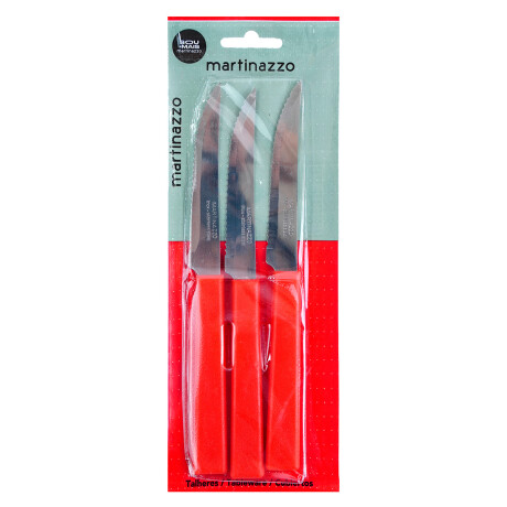 Cuchillo de sierra x3 rojo linea Opa Martinazzo Cuchillo de sierra x3 rojo linea Opa Martinazzo