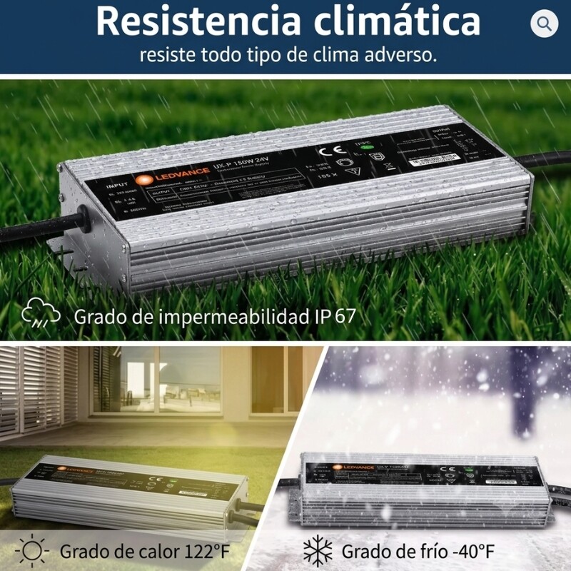 TRANSFORMADOR LEDVANCE 24V IP67 Transformador LEDVANCE 24V 100W IP67