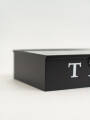 Caja Para Té Vemir, 6 Separaciones. Negro