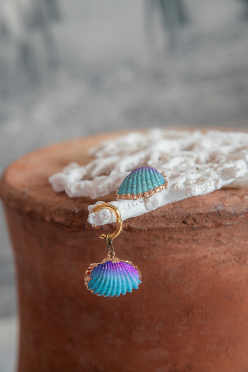 Mini Shell Earrings - Colorful 