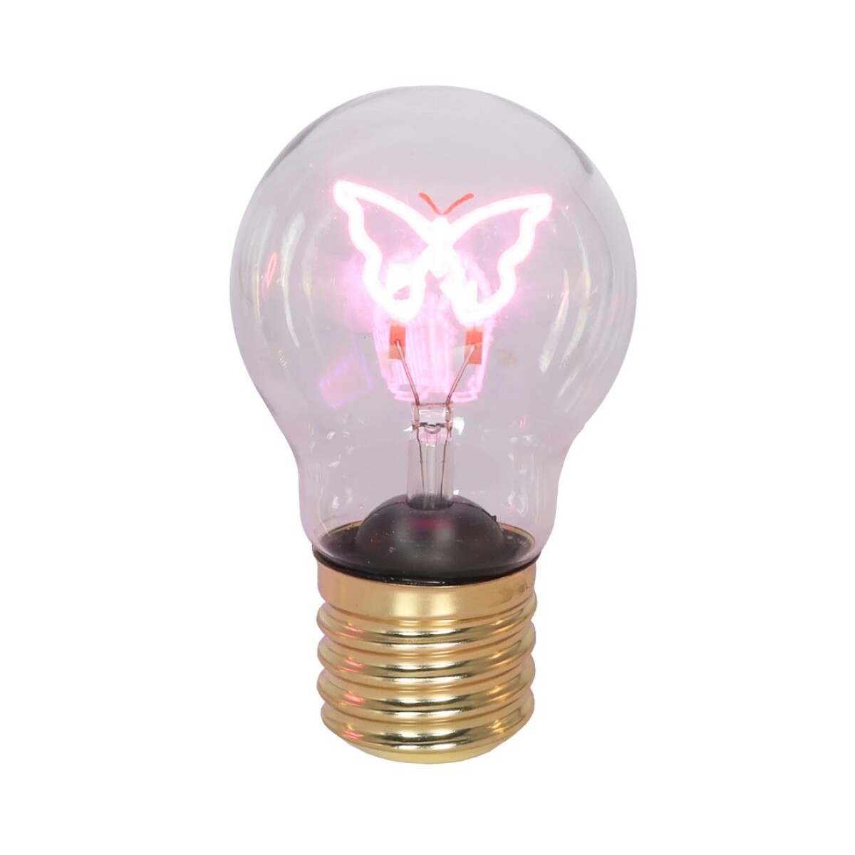 Veladora tipo bombilla de luz diseño de mariposa USB 