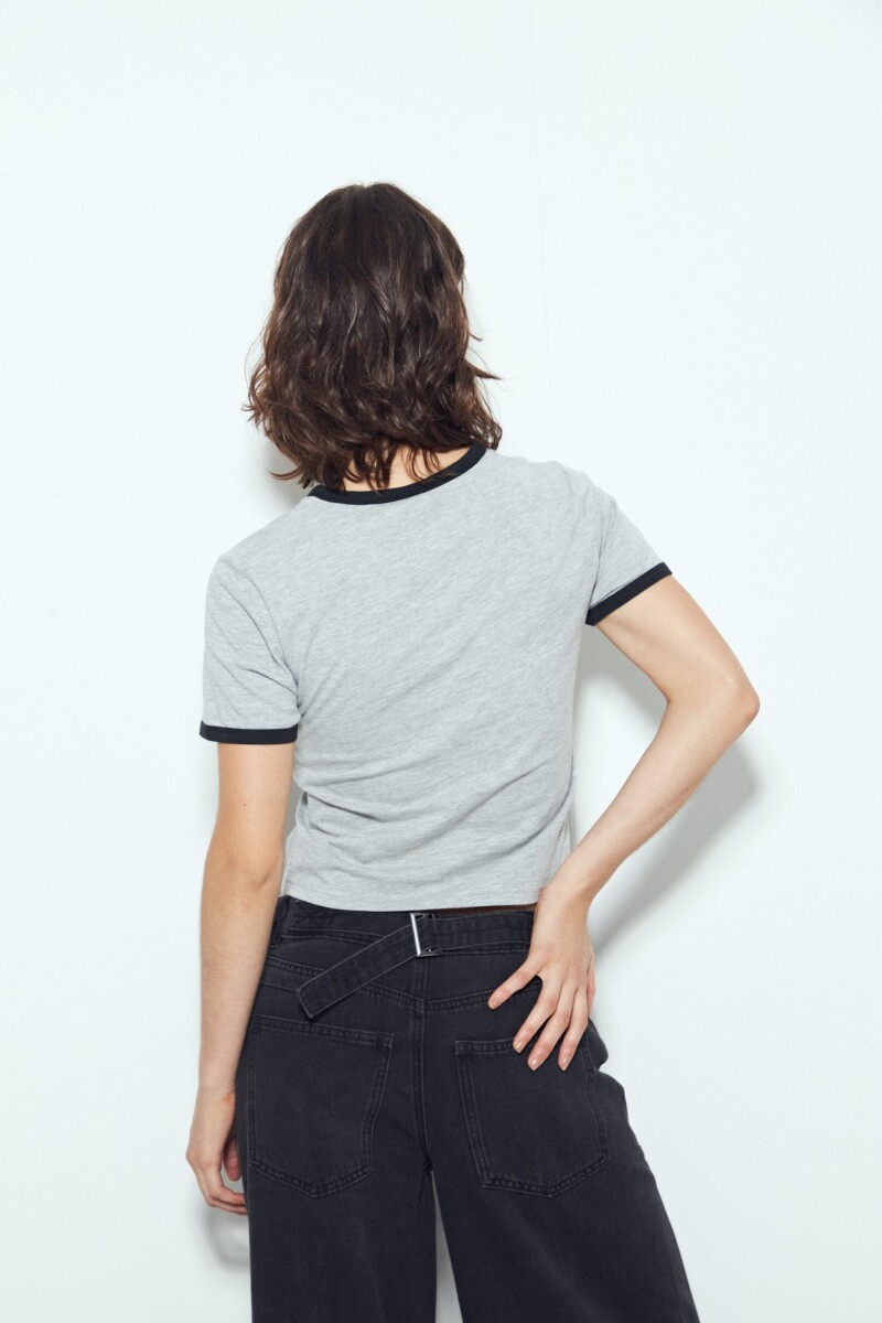 REMERA LAGUNARIA Gris Claro Melange