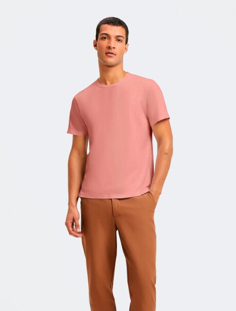 CAMISETA BÁSICA UNISSEX ROSA