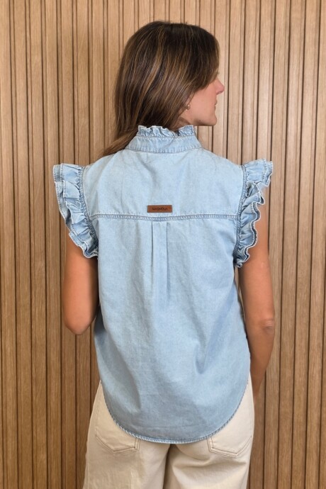 Musculosa Coco Denim Celeste