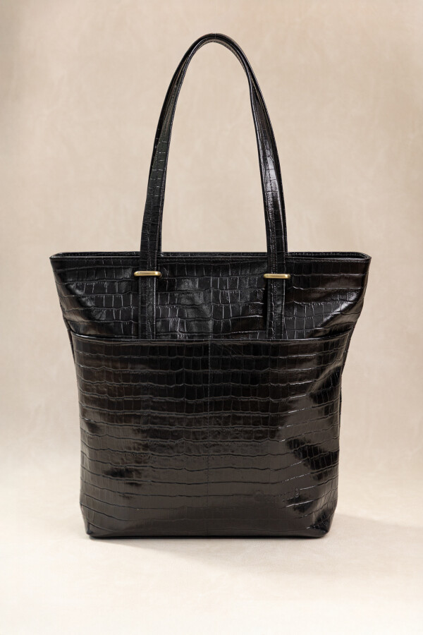 Cartera Inés Crocco Negro