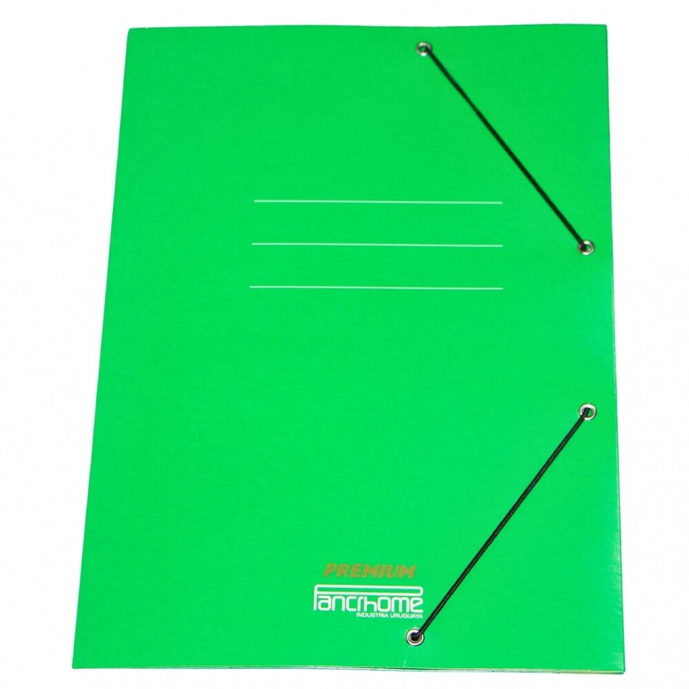 CARPETA CON ELASTICO PREMIUM 309 COLOR VERDE CARPETA CON ELASTICO PREMIUM 309 COLOR VERDE