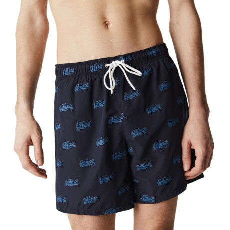 SHORT LACOSTE PRINT DE CRO ABY SWIMMWEAR Blue