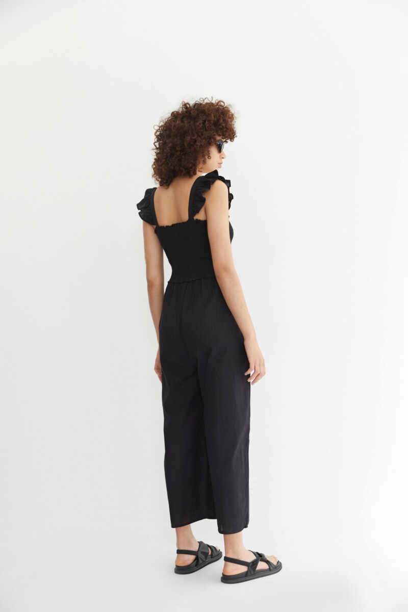 Mono punto smock negro