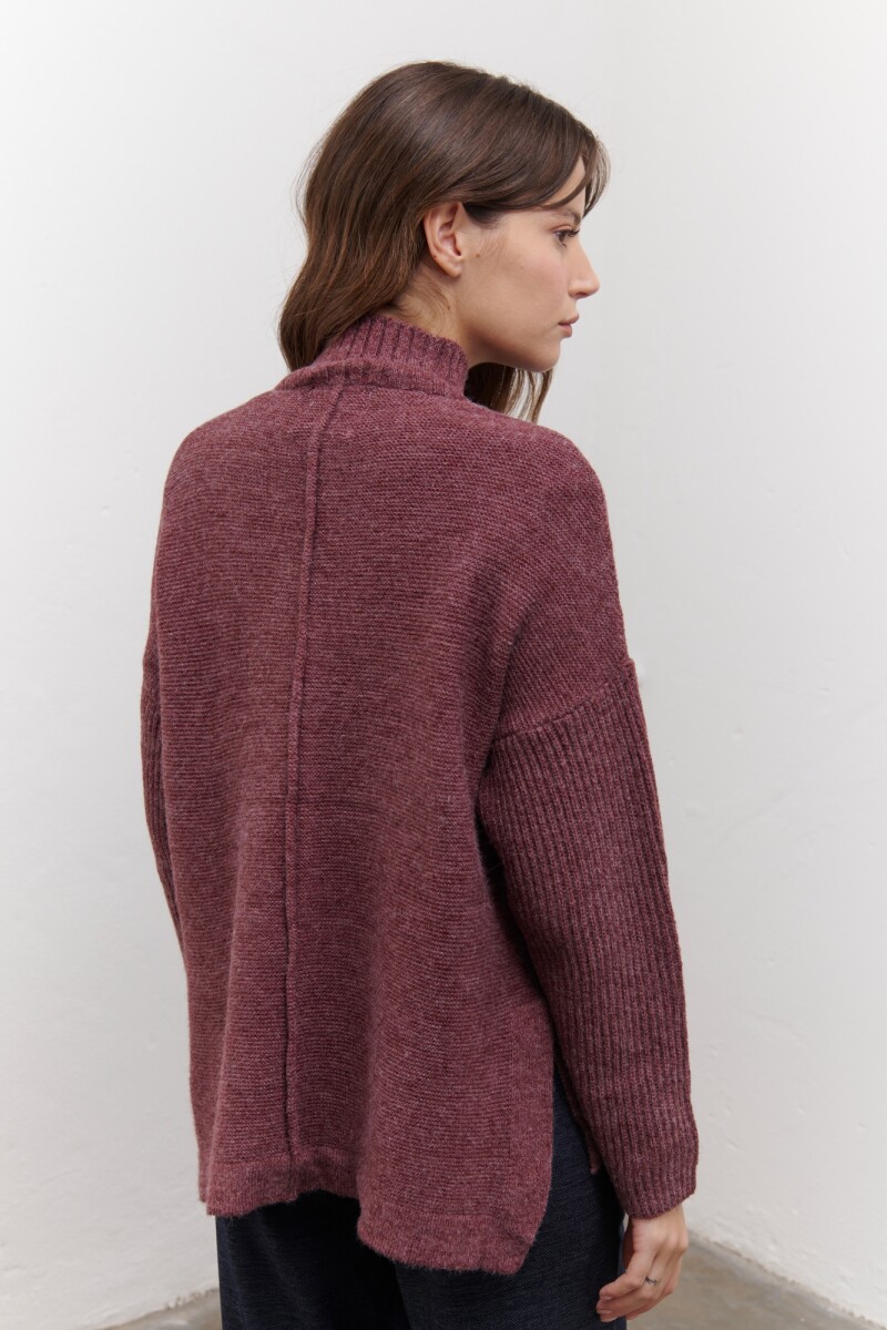 POLERA WINE BURDEOS