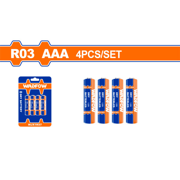 PACK X 4 PILAS AAA WADFOW WJX1K07 PACK X 4 PILAS AAA WADFOW WJX1K07