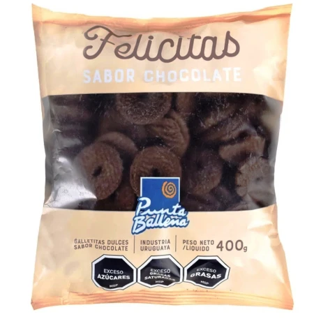 GALLETA DULCE PUNTA BALLENA 400G CHOCOLATE GALLETA DULCE PUNTA BALLENA 400G CHOCOLATE