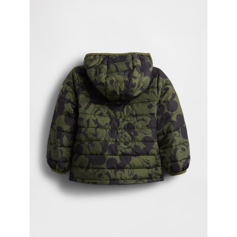 V-DIS FRCH LWT PUFFER ARMY JACKET GREEN