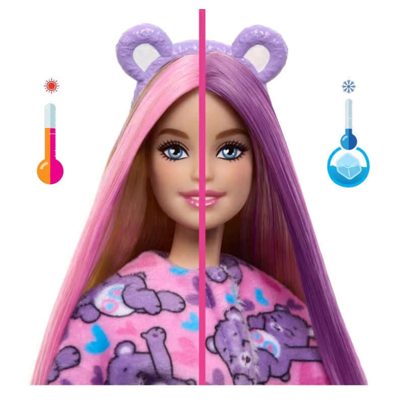 Muñeca Barbie Cutie Reveal Care Bears Generosa Lila