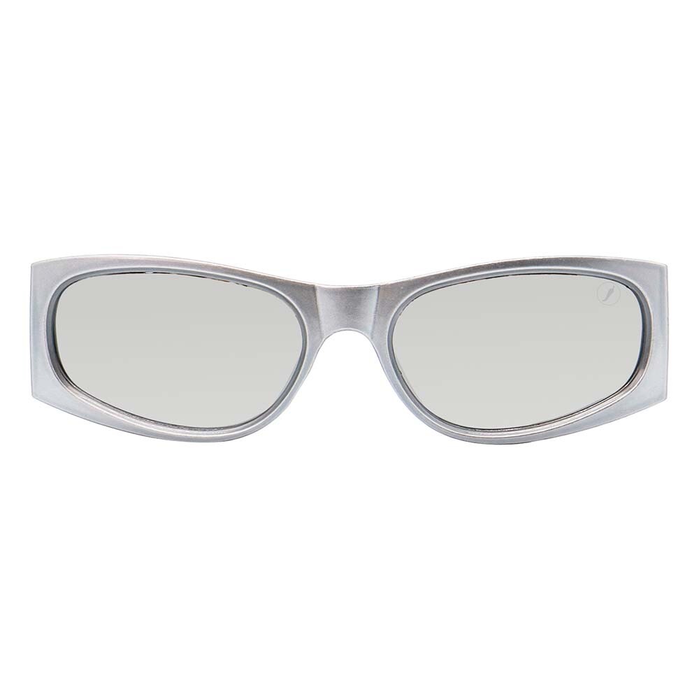 Lentes De Sol De Policarbonato Cuadrado Anitta Negro/Plata