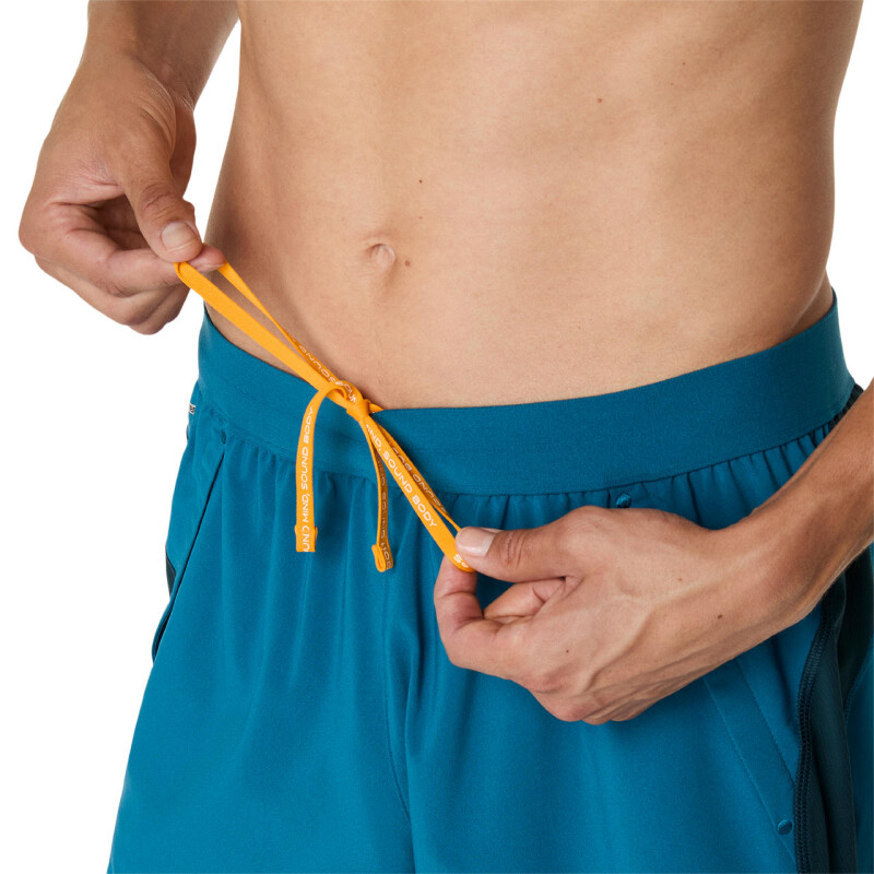 Short Running Road 5In Hombre Tranquil Teal/dark Teal/yamabuki