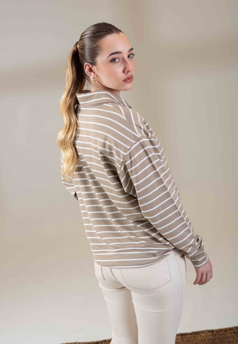 Remera Polo Beige