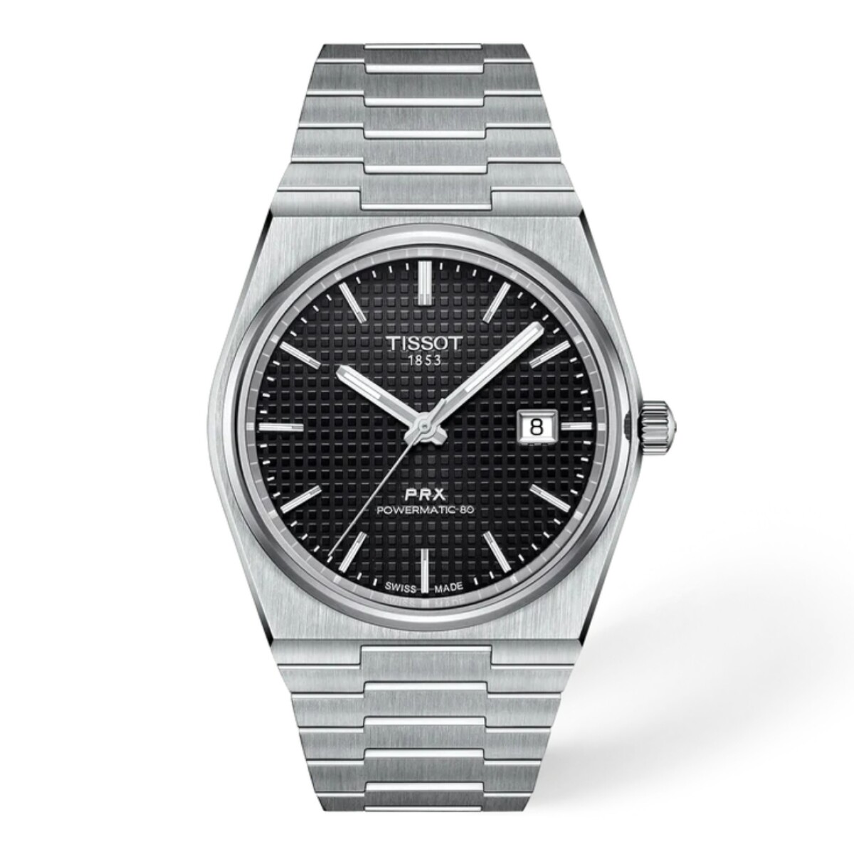 Reloj Tissot Prx Powermatic 80 40mm Negro Automático T1374071105100 