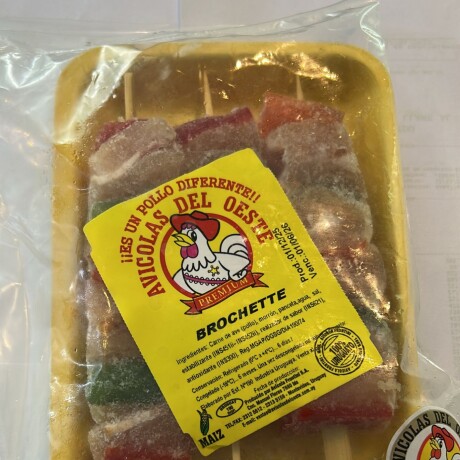 Brochettes De Pollo Avicolas Del Oeste 500 Gs Aprox. Brochettes De Pollo Avicolas Del Oeste 500 Gs Aprox.
