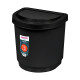 Papelera sobre mesada 2,5 lts NEGRO